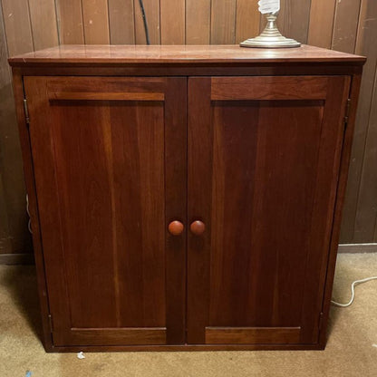 Ethan Allen Two Door 3 Shelf Cabinet