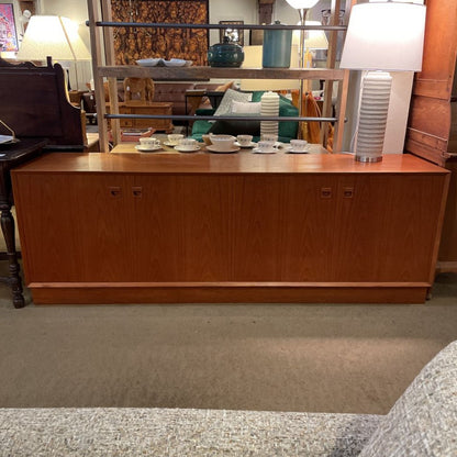 MCM Walnut Credenza with Folding Doors
