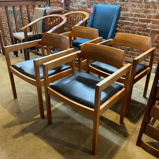 MCM Gunlocke Dining Chairs SET of 4 C DINING CHAIRS