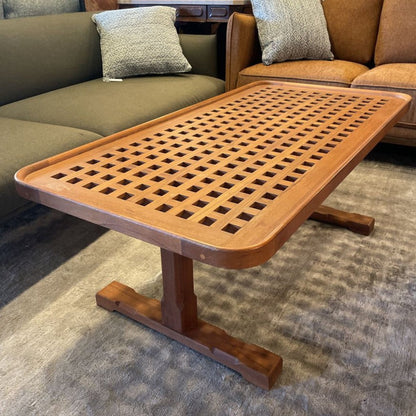 Teak Lattice Top Coffee Table