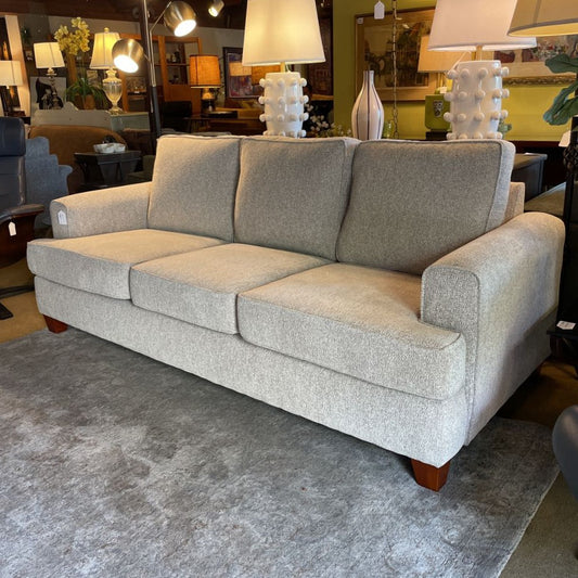 3 Seat Light Grey Wooden Leg Sofa U SOFAS