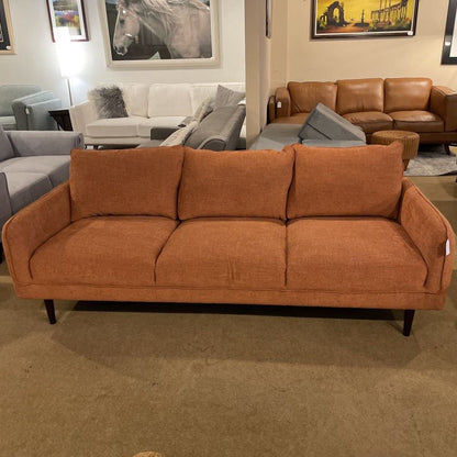 3 Seat Orange Sofa