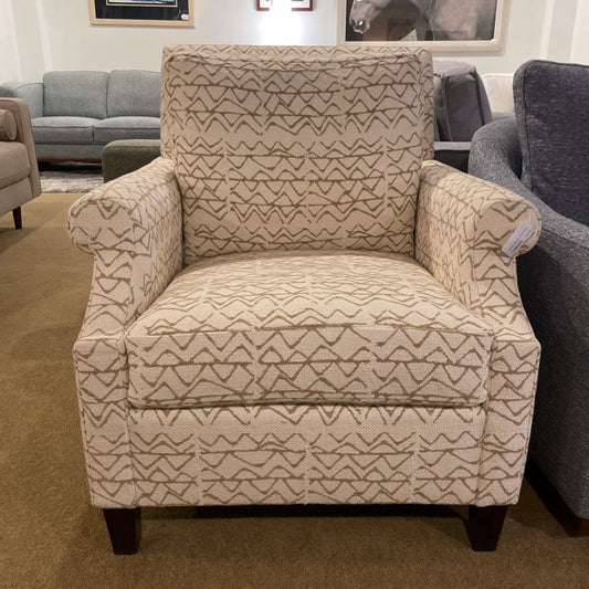 Stickley White w/ Triangle Pattern Accent Chair U ACCENT CHAIRS