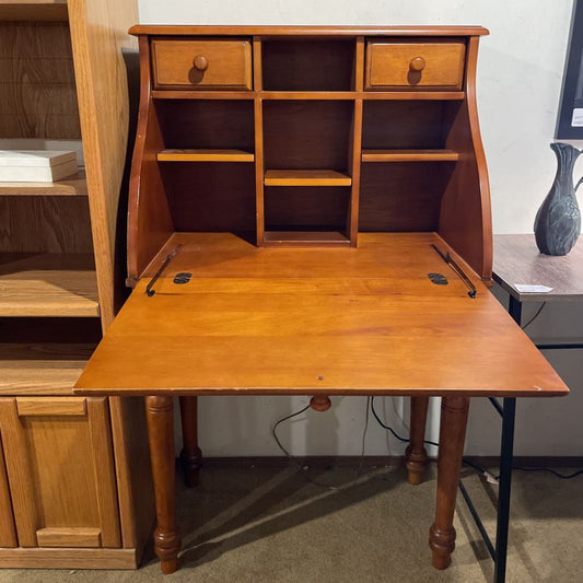 Tall Turned Leg Secretary Desk AS IS C DESKS