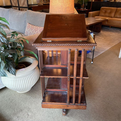 Rotating Bookshelf w/ Adjustable Book Rest