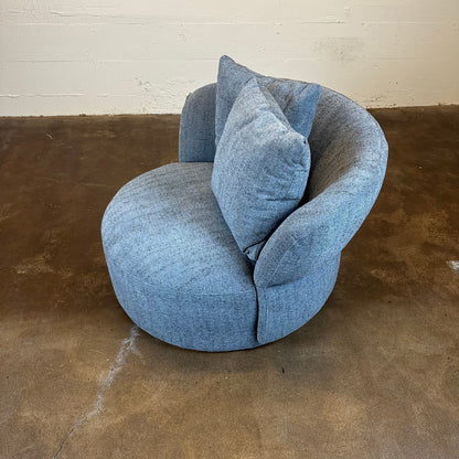 Paron Dusty Blue Accent Chair U ACCENT CHAIRS
