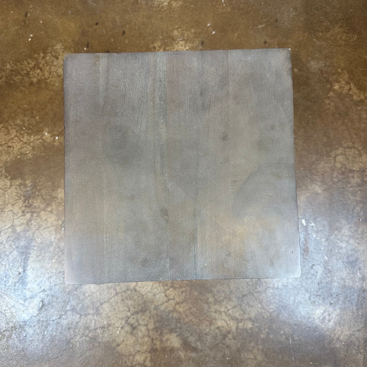 S. Grey Triangle Cube End Table