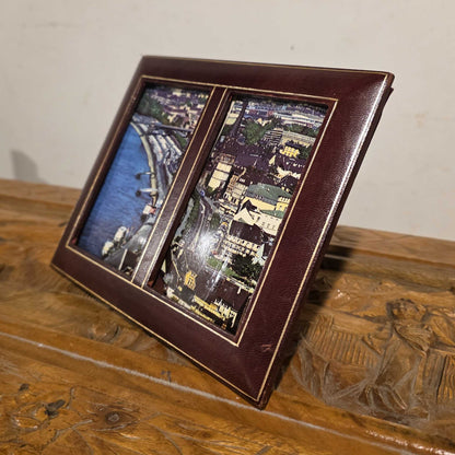 Vint. Red Leather Frame