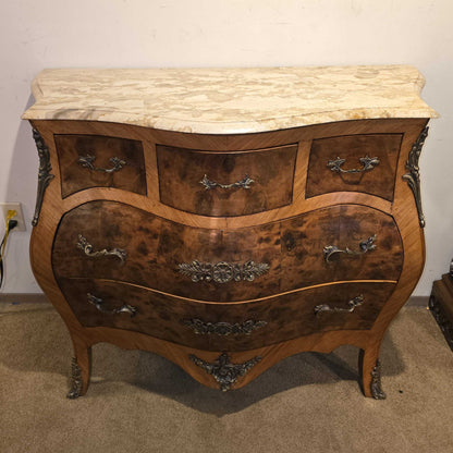 Burl Bombe Style Chest