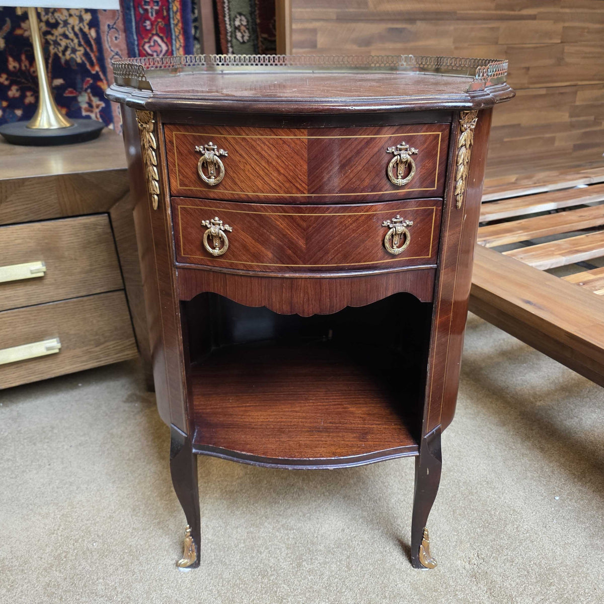 Louis XVI Style 2 Drawer Nightstand