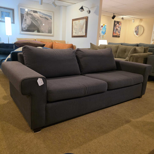 Gray Two Seat Low Sitting Sofa