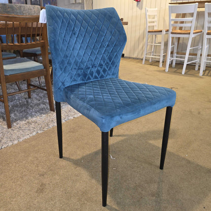 Tufted Teal Velvet Dining Chair C DINING CHAIRS