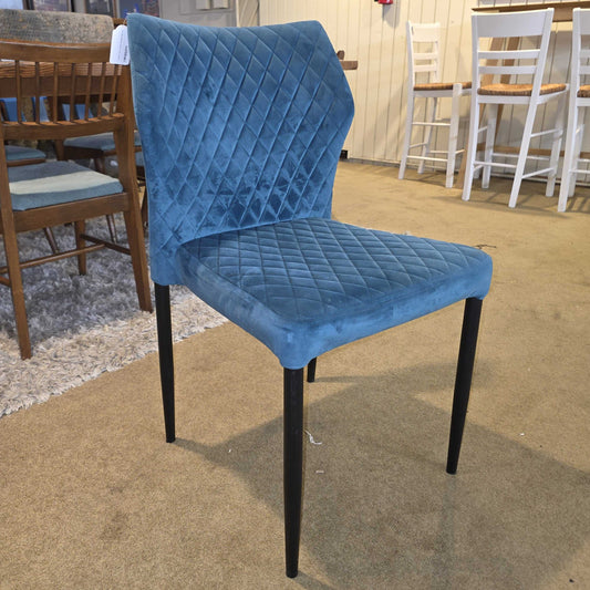 Tufted Teal Velvet Dining Chair C DINING CHAIRS