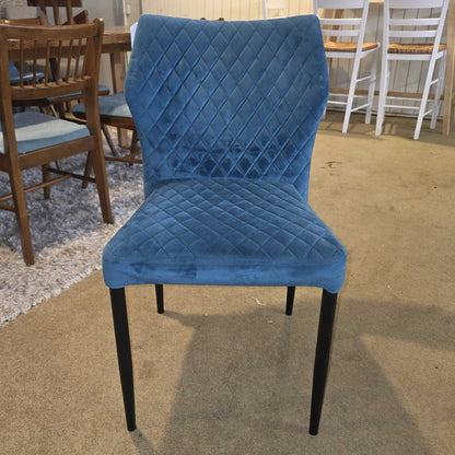 Tufted Teal Velvet Dining Chair C DINING CHAIRS