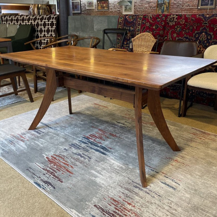 Warm Wood Trestle Dining Table – Ballard Consignment