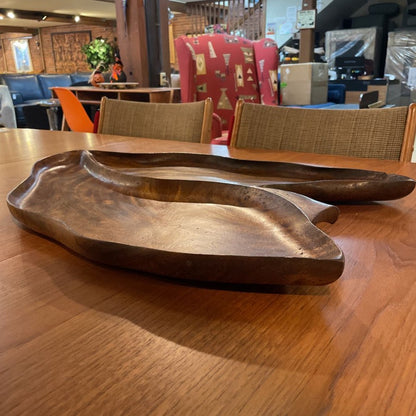 Hawaii-Made Large Wooden Leaf Tray