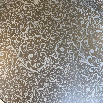 Silver Tone Metal Drum Side