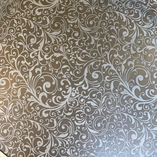 Silver Tone Metal Drum Side