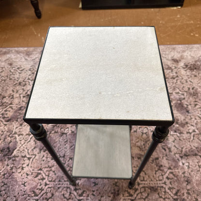 Dark Wood/Metal End Table C SIDE TABLES
