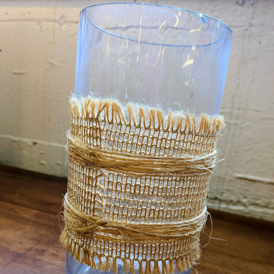 Glass Vase with Ribbon