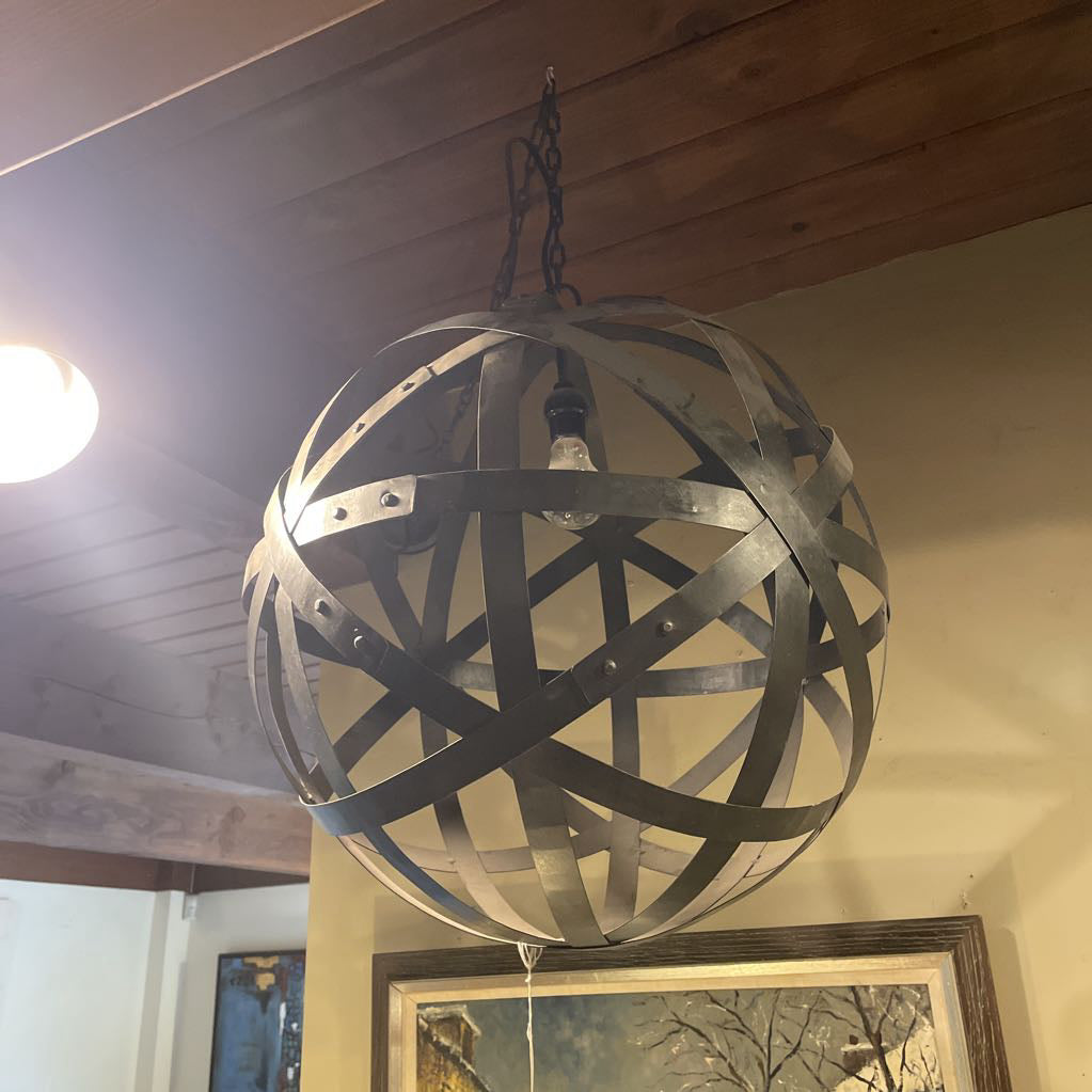 Brass Barrel Pendant Large LAMPS