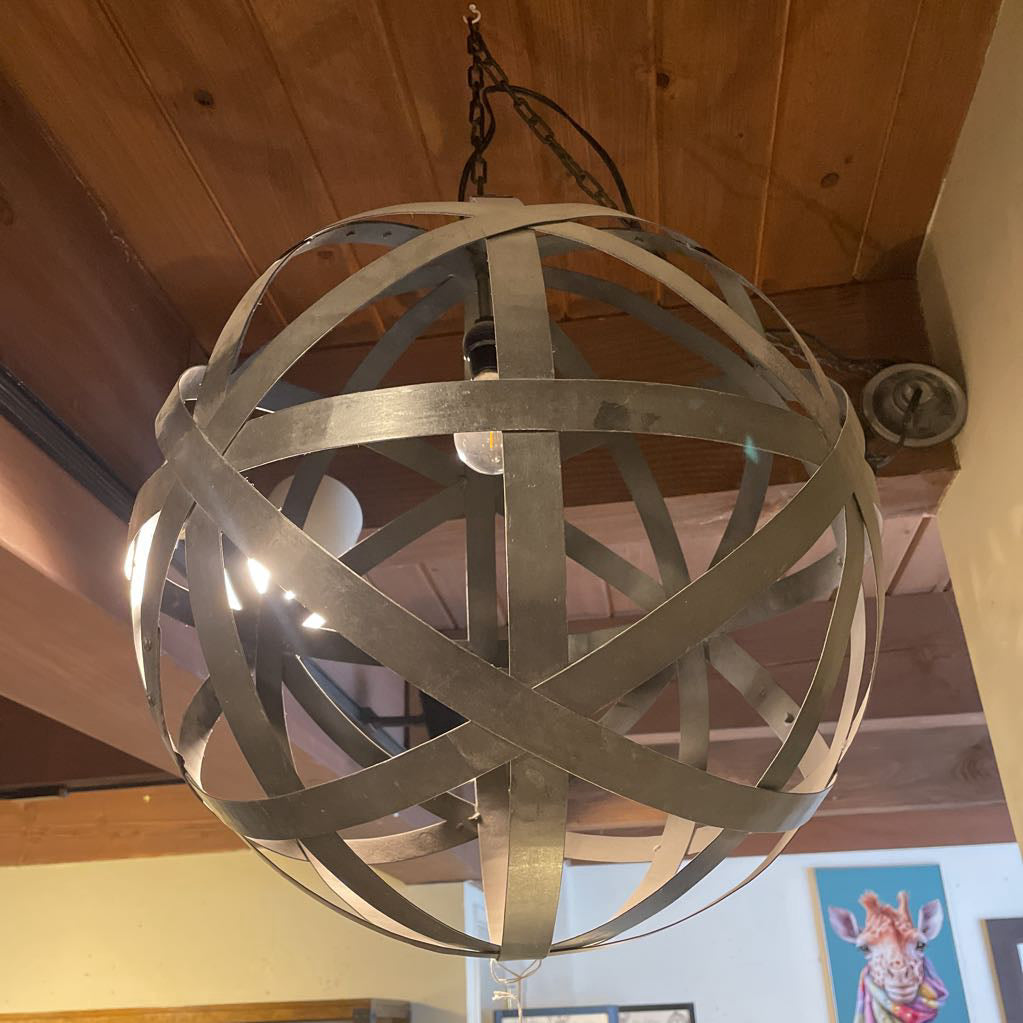 Brass Barrel Pendant Large LAMPS