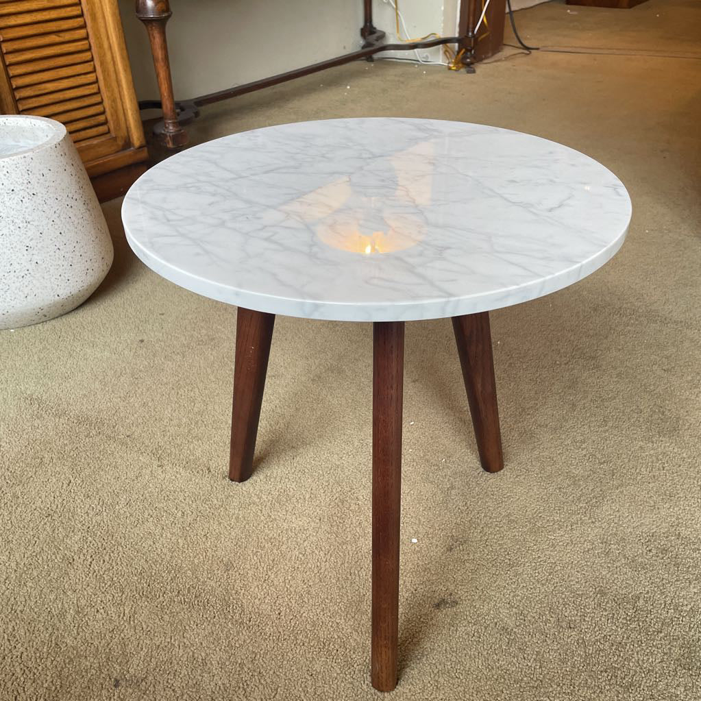 Marble Round Side Table C SIDE TABLES