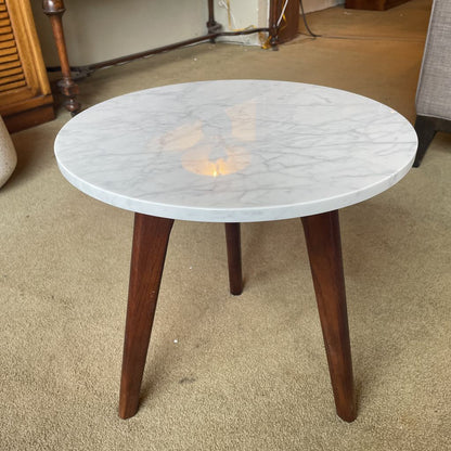 Marble Round Side Table C SIDE TABLES