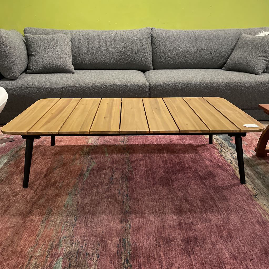 Slatted Acacia Top Coffee Table C COFFEE TABLES
