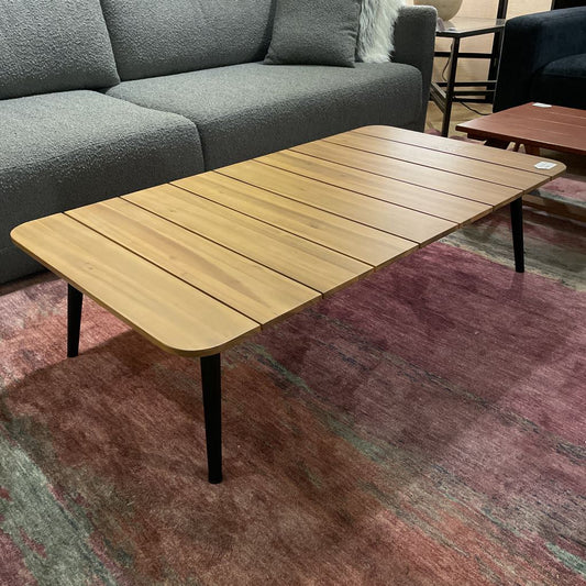 Slatted Acacia Top Coffee Table C COFFEE TABLES