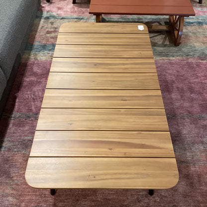 Slatted Acacia Top Coffee Table C COFFEE TABLES