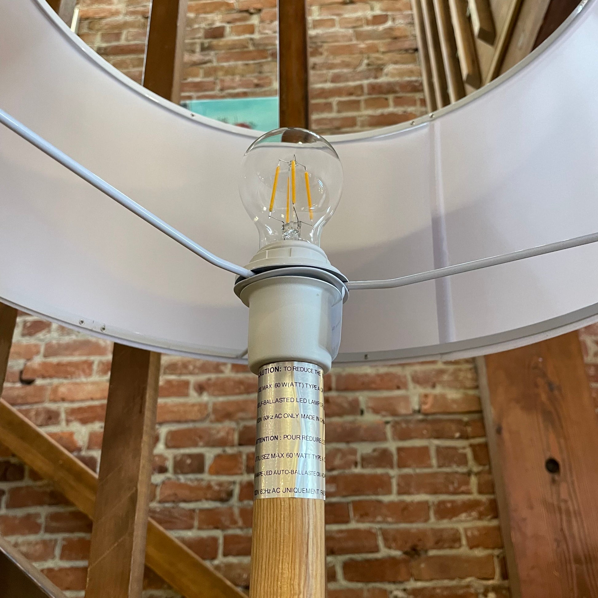 Mod White Blonde Floor Lamp LAMPS