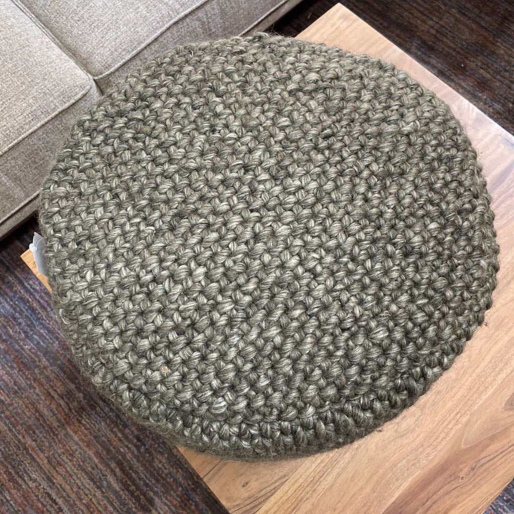 Green Round Ottoman U OTTOMANS
