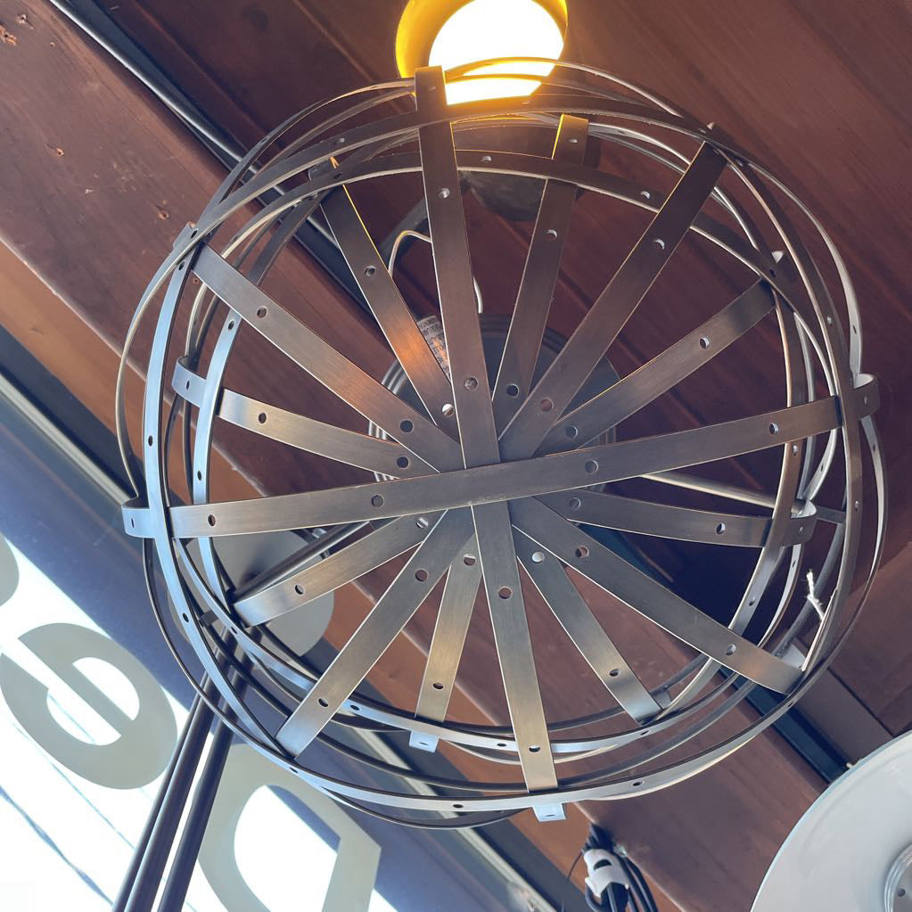 Flush-Mount Metal Dome Light