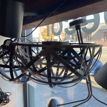 Flush-Mount Metal Dome Light