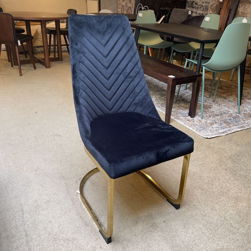 Black Velvet Dining Chair C DINING CHAIRS