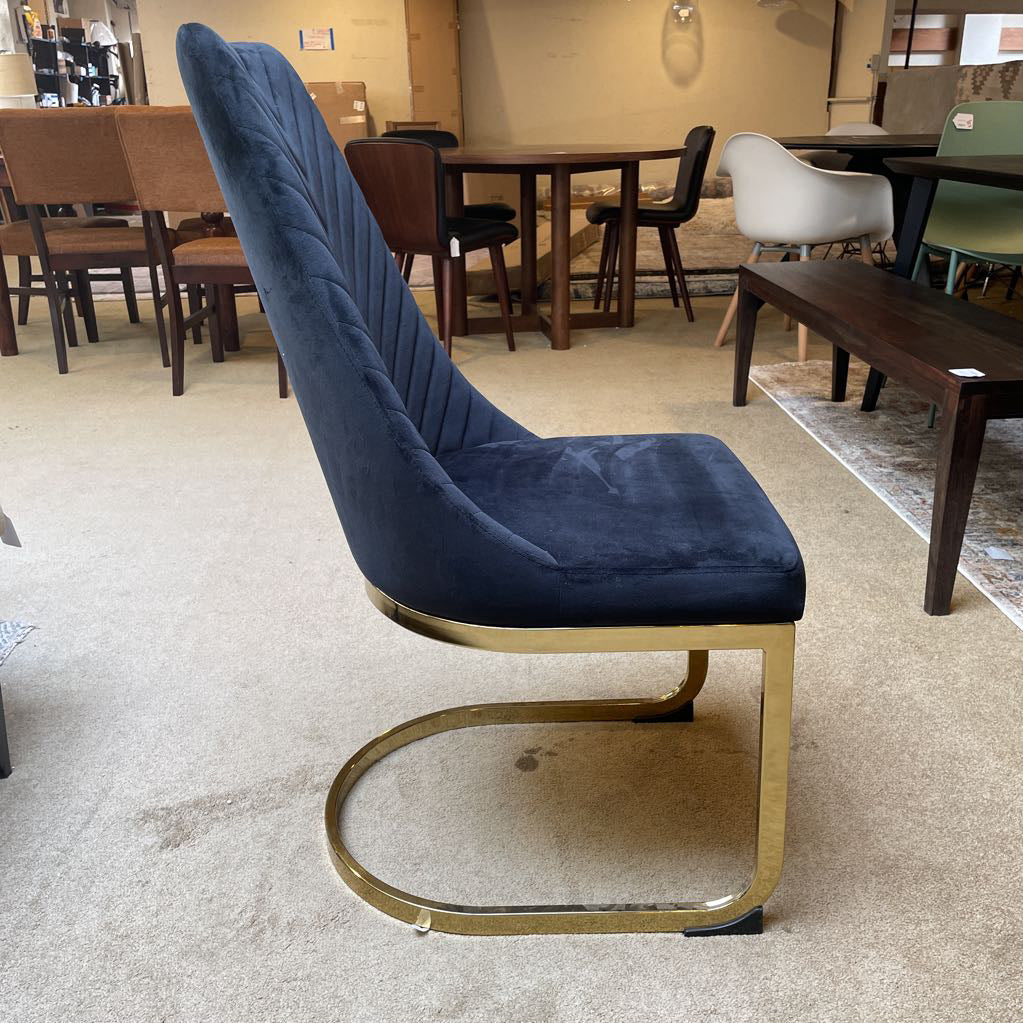 Black Velvet Dining Chair C DINING CHAIRS