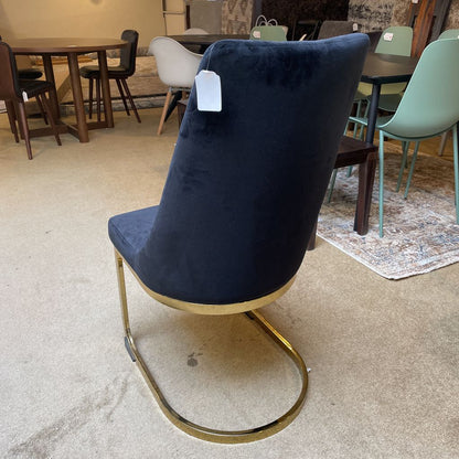 Black Velvet Dining Chair C DINING CHAIRS