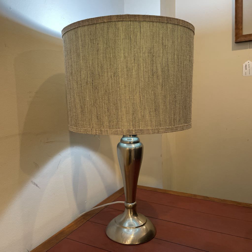 Silver Lamp with GrayShade LAMPS