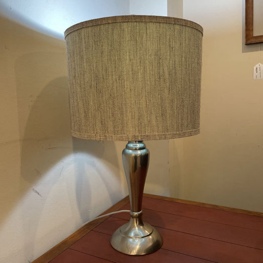 Silver Lamp with GrayShade LAMPS