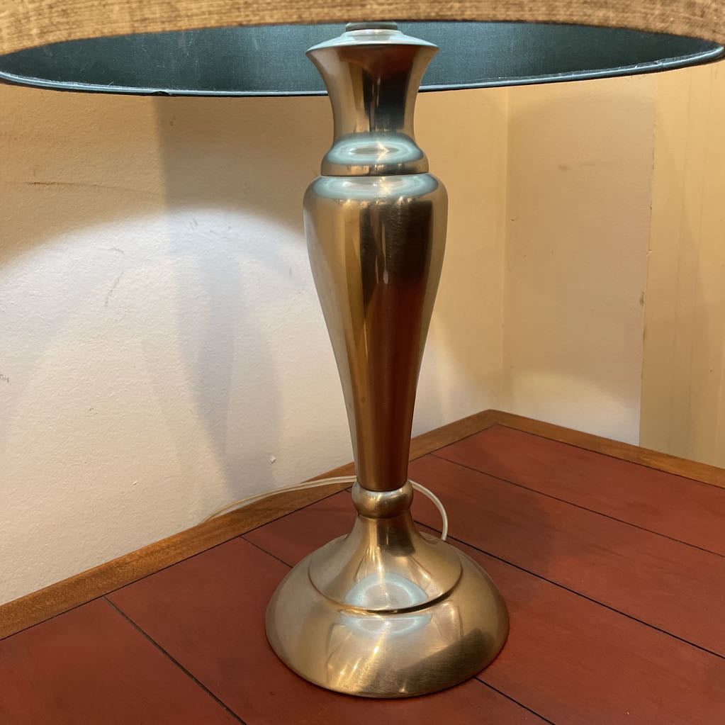 Silver Lamp with GrayShade LAMPS