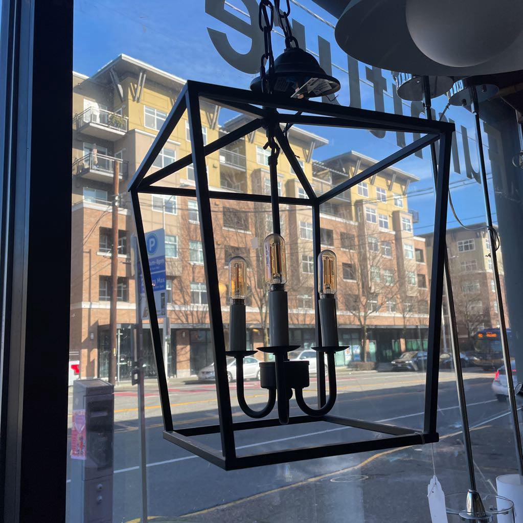 Maddox Black Lantern Pendant SMALLS