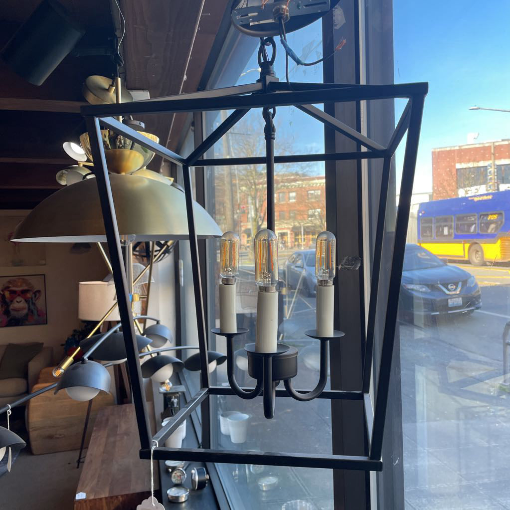 Maddox Black Lantern Pendant SMALLS