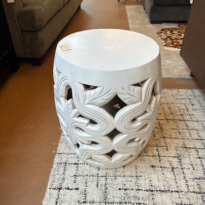 Hand Carved Side Table C SIDE TABLES