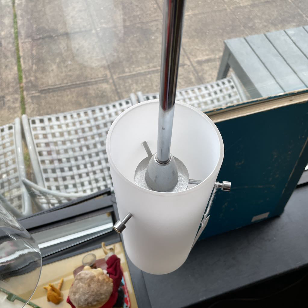 Modern White Frosted Pendant Light SET OF 2 LAMPS