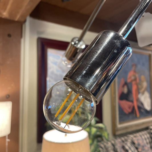 Chrome Adjust. Arm Chandelier LAMPS