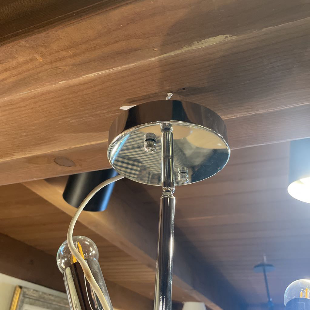 Chrome Adjust. Arm Chandelier LAMPS