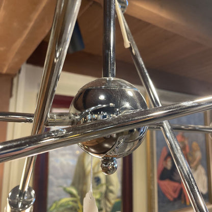 Chrome Adjust. Arm Chandelier LAMPS