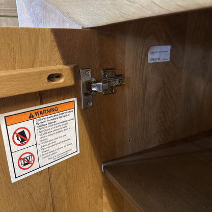 Angle Oak Sideboard Large