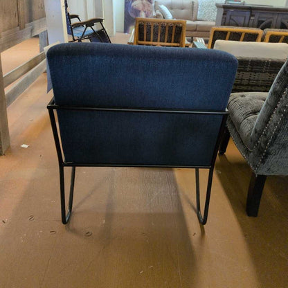 Mod Wooden Frame & Metal Base, Armchair U ACCENT CHAIRS